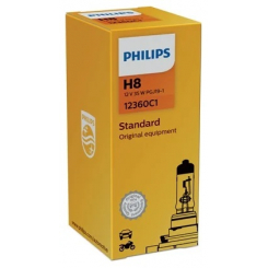 Лампа галогенная Philips Standard H8, 12V, 35W 12360С1