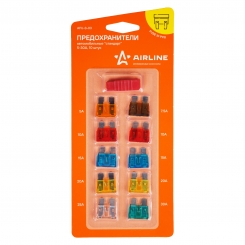Предохранители "стандарт" в блистере с экстрактором AIRLINE AFUS03 (10 шт. 5-30А)