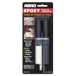 Abro Клей эпоксидный чёрный в шприце, 30гр