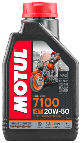 Масло MOTUL 7100 20W50 4T ROAD/OFF-R. 4л