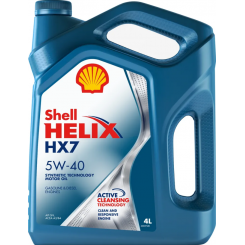 Моторное масло Shell HELIX HX7 5W-40 4 л.