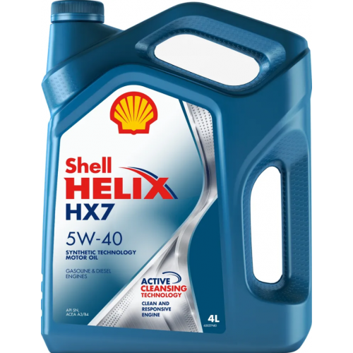 Моторное масло Shell HELIX HX7 5W-40 4 л.