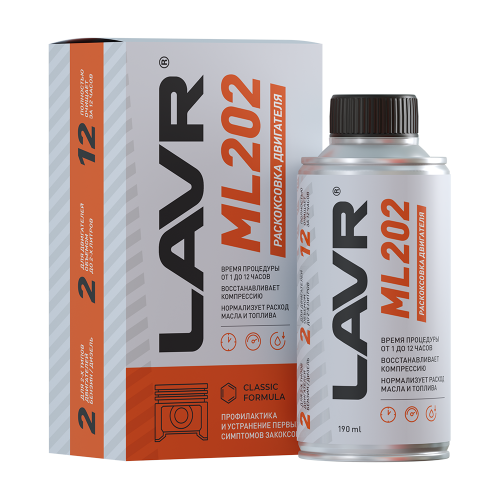LAVR LN2502	Раскоксовыватель двигателя LAVR ML202 Anti Coks Fast